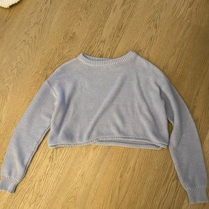 Princess Polly Blue Sweater Crop
